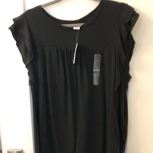 NWT Black Gap Ruffle Sleeved Shirt